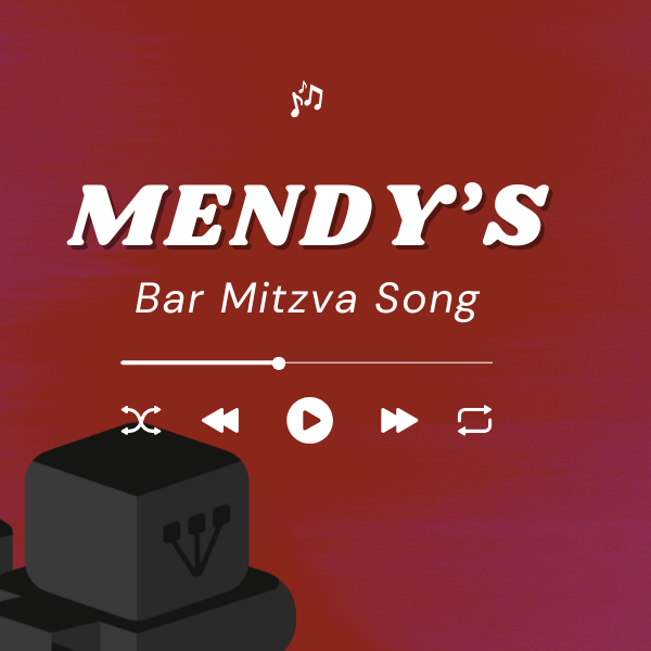 Mendy Bar Mitzvah Song Cover Art