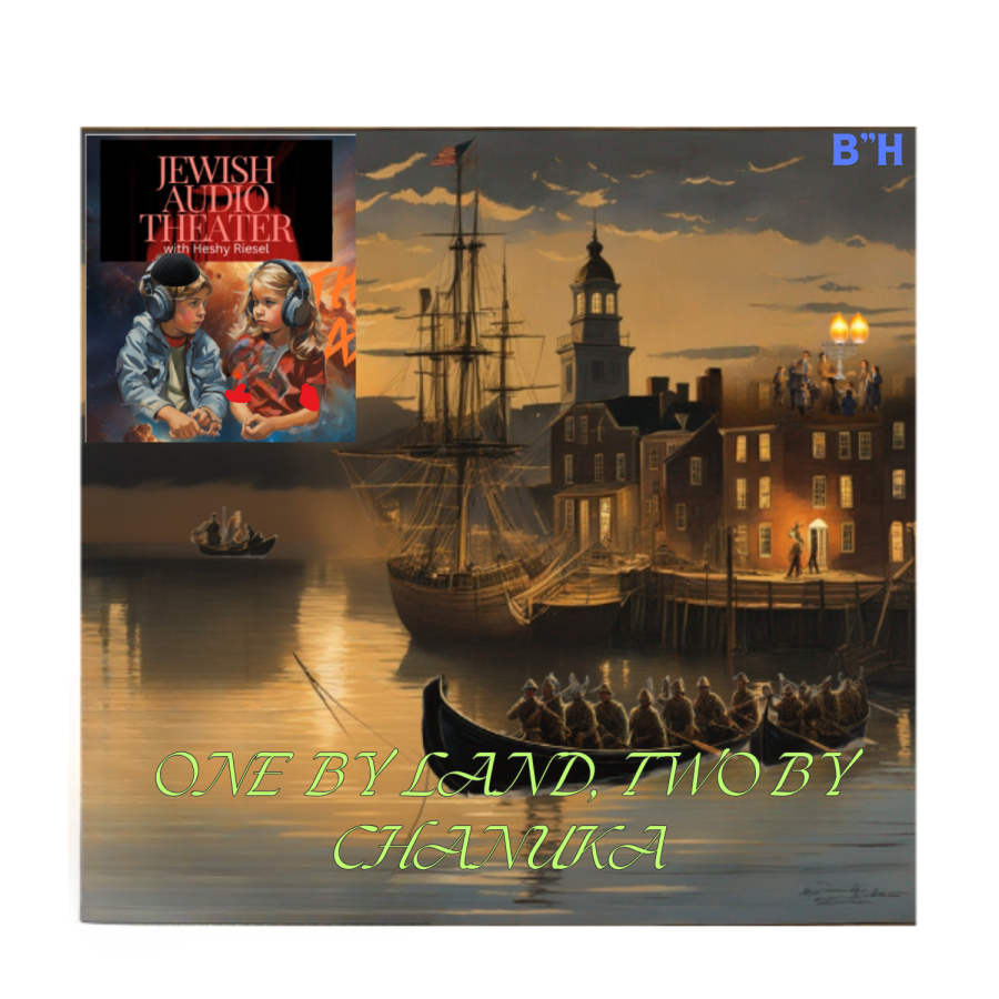 ONE BY LAND, 2 BY CHANUKA Cover Art