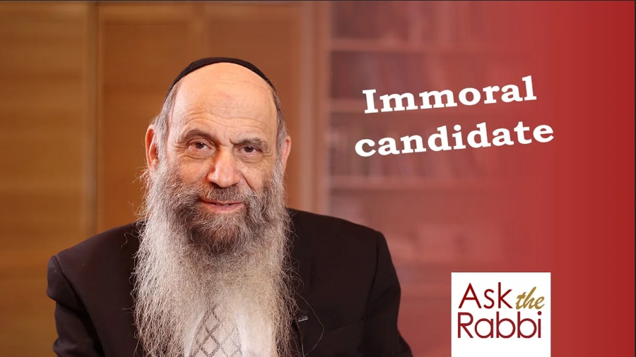 Can I vote for a candidate with anti-Torah values? | Ask the Rabbi Live with Rabbi Chaim Mintz