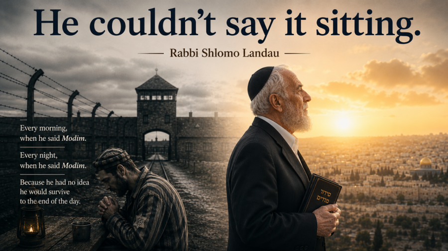 He Couldn’t Say It Sitting