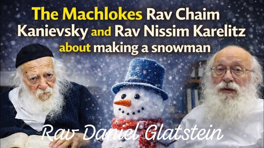 The Machlokes Rav Chaim Kanievsky & Rav Nissim Karelitz About Making a Snowman
