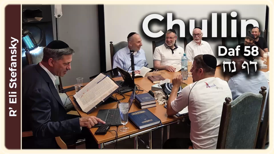 Daf Yomi Chullin Daf 58 by R' Eli Stefansky