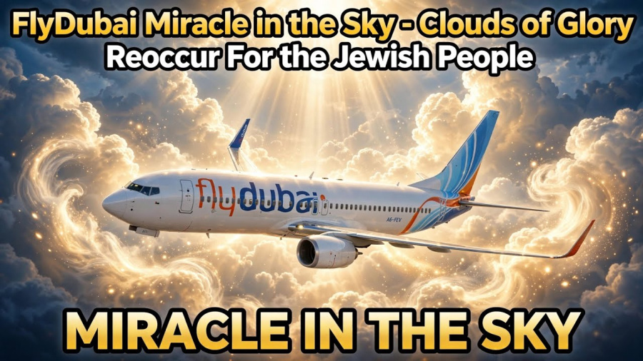 "FlyDubai Miracle in the Sky" - Clouds of Glory Reoccur For the Jewish People 