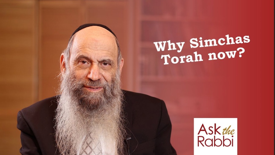 Why finish the Torah on Simchas Torah and not Shavuos? | Ask the Rabbi Live with Rabbi Chaim Mintz