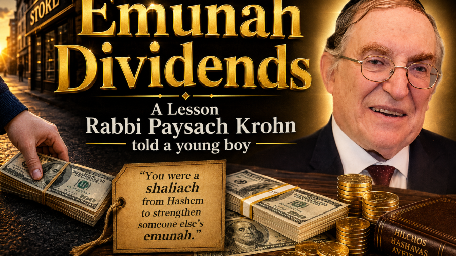 Emunah Dividends:  A Lesson Rabbi Paysach Krohn Told a Young Boy