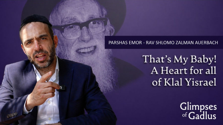 Emor: That's My Baby! A Heart For All of Klal Yisrael - Rav Shlomo Zalman Auerbach
