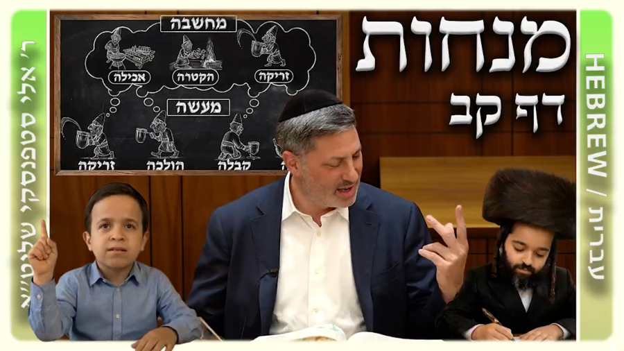מרכז דף יומי - מנחות דף קב. - ר' אלי סטפנסקי שליט"א