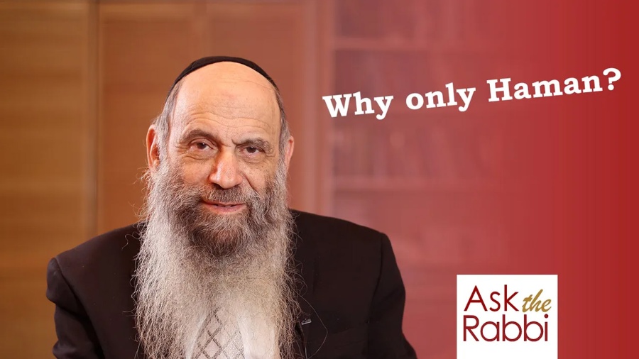 Why do we only make noise by Haman's name? | Ask the Rabbi Live with Rabbi Chaim Mintz