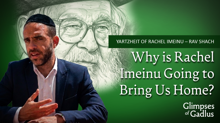 Why is Rachel Imeinu Going to Bring Us Home? - Rav Shach