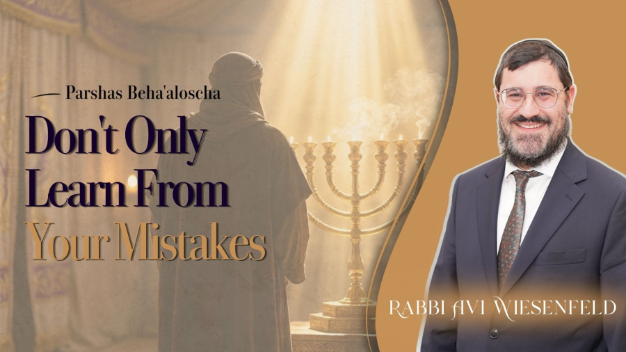 Parshas Beha'aloscha: Don't Only Learn from your Mistakes