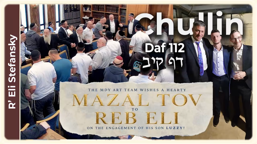 Daf Yomi Chullin Daf 112 by R' Eli Stefansky