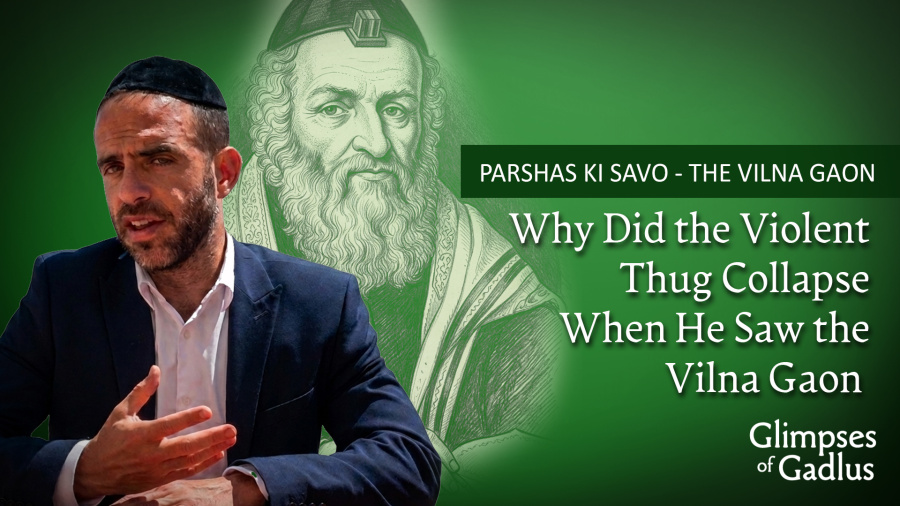 Ki Savo - Why Did the Violent Thug Collapse When He Saw the Vilna Gaon?