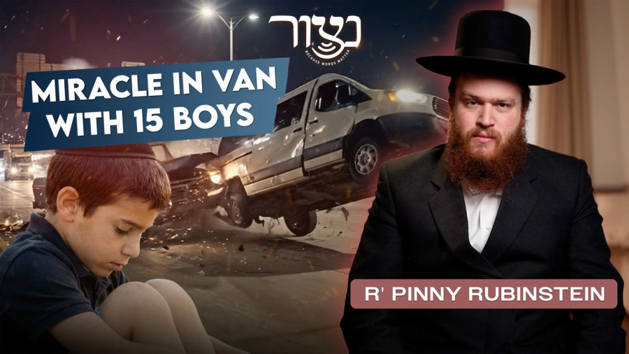R' Pinny Rubinstein - Miracle in van with 15 boys