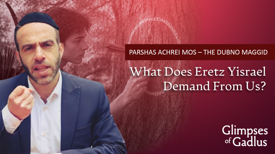 Achrei Mos: What Does Eretz Yisrael Demand From Us? - The Dubno Maggid