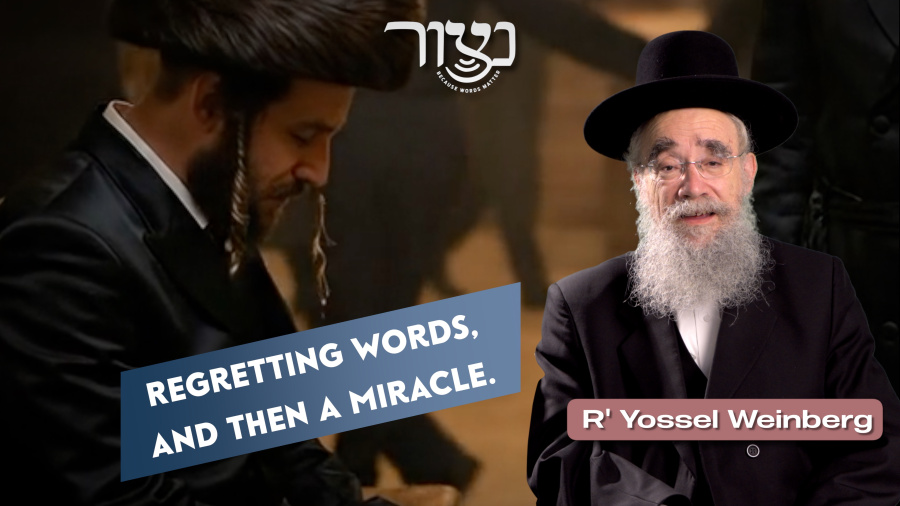 Regretting Words and then a Miracle - R' Yossel Weinberg