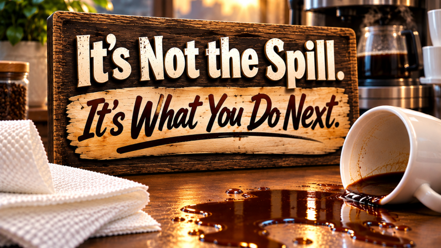 It’s Not the Spill. It’s What You Do Next.