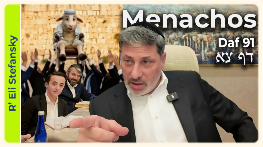 Daf Yomi Menachos Daf 91 by R’ Eli Stefansky