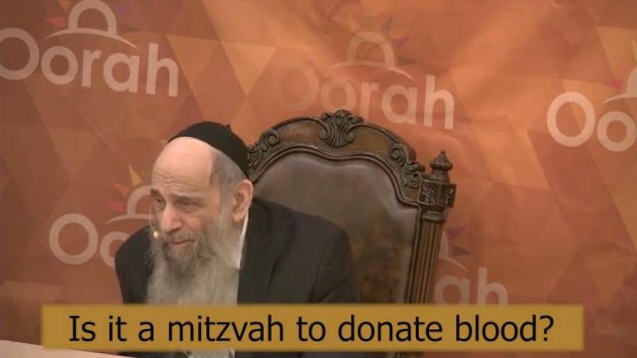 Is It A Mitzvah To Donate Blood- Ask the Rabbi with Rabbi Mintz